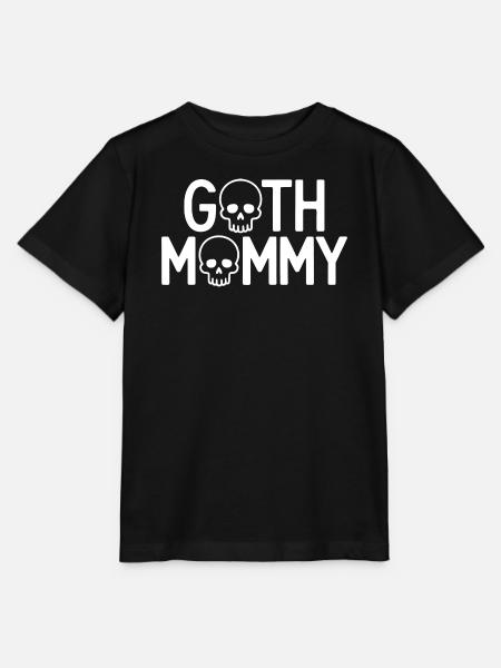 Goth-Mommy-Schädel-Typografie - Stanley/Stella Kinder T-Shirt MINI CREATOR  - Schwarz