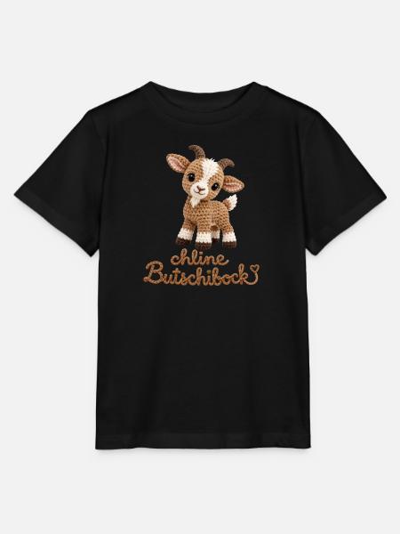 Kuschelige Ziegenplüschfigur - Stanley/Stella Kinder T-Shirt MINI CREATOR - Schwarz