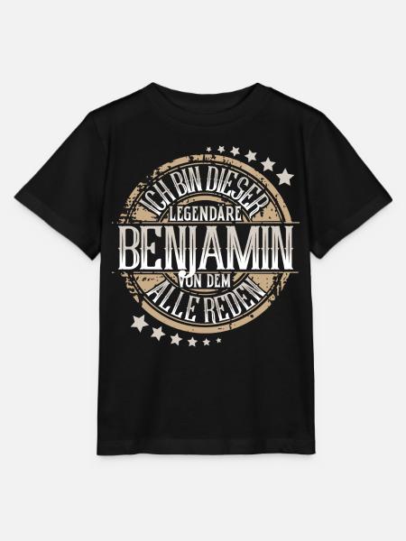 Benjamin - Stanley/Stella Kinder T-Shirt MINI CREATOR  - Schwarz