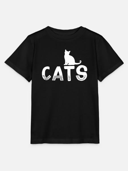 Katze Katzen - Cats - Stanley/Stella Kinder T-Shirt MINI CREATOR  - Schwarz