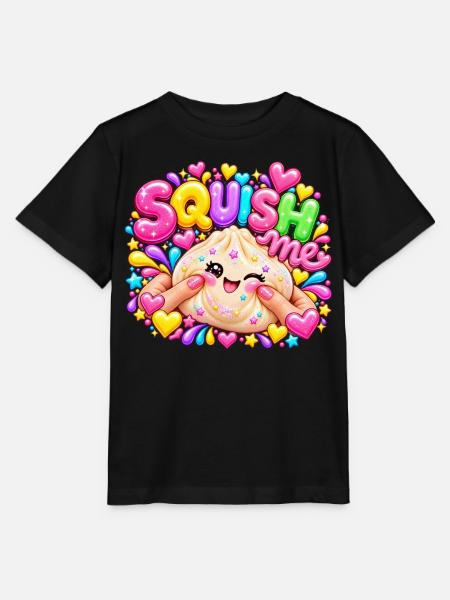 Squish Me: Buntes Herz-Squishy - Stanley/Stella Kinder T-Shirt MINI CREATOR - Schwarz