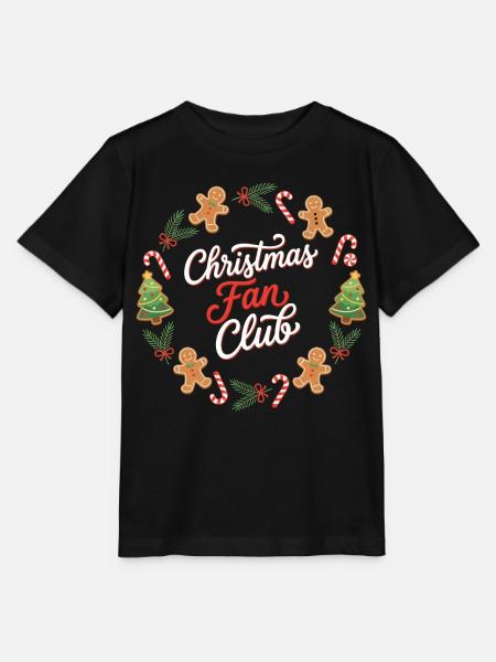 Weihnachts-Fanclub-Kranz - Stanley/Stella Kinder T-Shirt MINI CREATOR - Schwarz
