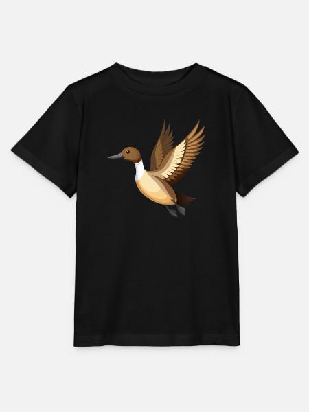 Schwanzente fliegt - Stanley/Stella Kinder T-Shirt MINI CREATOR - Schwarz