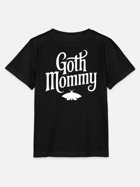 Goth-Mommy-Typografie mit Moth - Stanley/Stella Kinder T-Shirt MINI CREATOR - Schwarz
