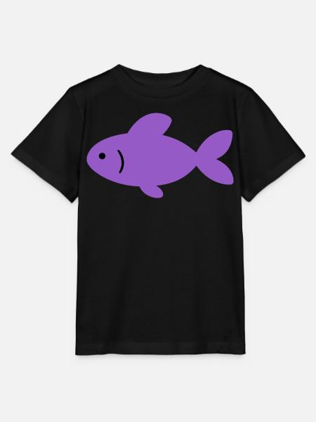 Fisch Geschenkidee Illustration Tierliebhaber - Stanley/Stella Kinder T-Shirt MINI CREATOR  - Schwarz