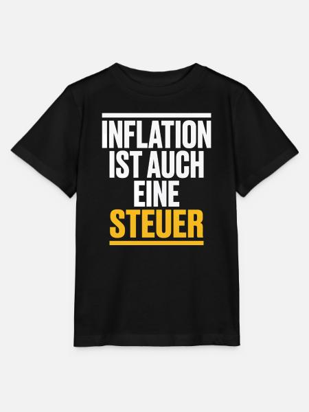 Inflation Steuer Spruch Satire - Stanley/Stella Kinder T-Shirt MINI CREATOR - Schwarz