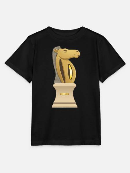 Goldener Pferdepokal - Stanley/Stella Kinder T-Shirt MINI CREATOR  - Schwarz