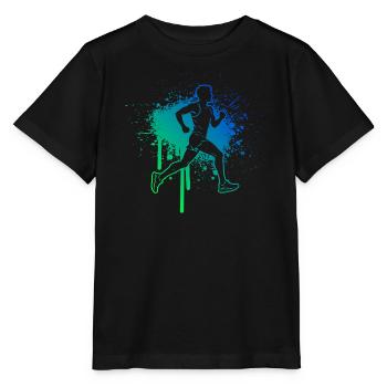 Marathonlaufen Geschenkidee für ein Marathonläufer - Stanley/Stella Kinder T-Shirt MINI CREATOR  - Schwarz - Vorne - Mikhail (115cm)