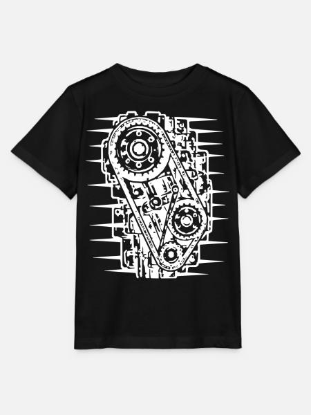 Industrielles Riemenmuster - Stanley/Stella Kinder T-Shirt MINI CREATOR  - Schwarz