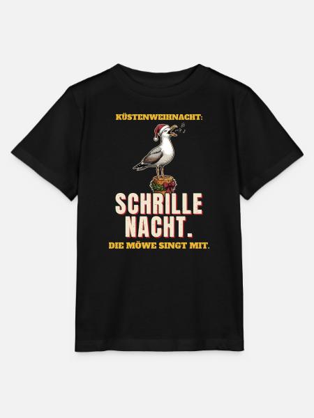 Schrille Nacht mit Möwe - Stanley/Stella Kinder T-Shirt MINI CREATOR - Schwarz