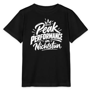 Peak Performance Mittwoch Graffiti - Stanley/Stella Kinder T-Shirt MINI CREATOR  - Schwarz - Vorne - Mikhail (115cm)