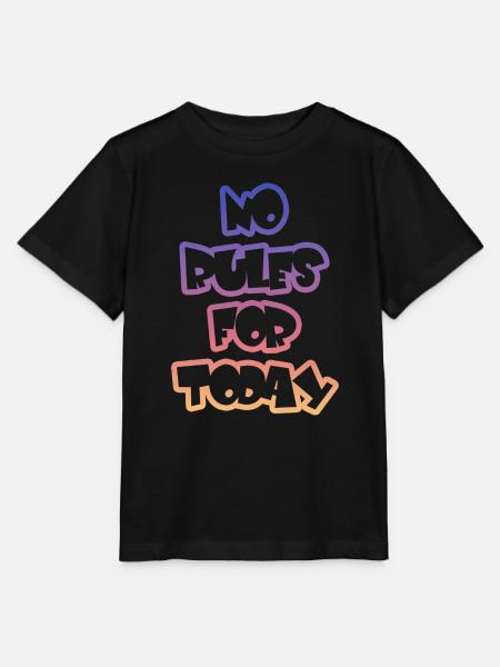 Keine Regeln Heute  - Stanley/Stella Kinder T-Shirt MINI CREATOR  - Schwarz