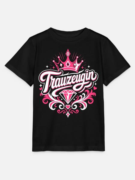 Trauzeugin Krone Hochzeit Braut - Stanley/Stella Kinder T-Shirt MINI CREATOR  - Schwarz