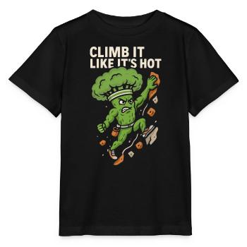 Climb it like it’s hot - Stanley/Stella Kinder T-Shirt MINI CREATOR  - Schwarz - Vorne - Mikhail (115cm)