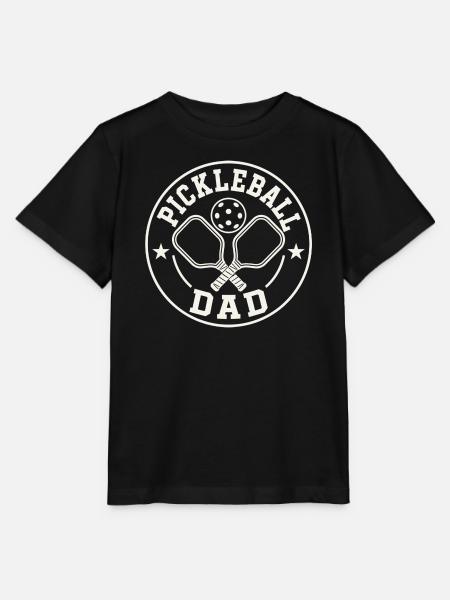 Pickleball Dad Emblem - Stanley/Stella Kinder T-Shirt MINI CREATOR  - Schwarz