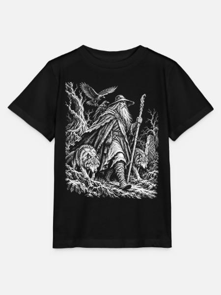 Odin – Der einsame Wanderer - Stanley/Stella Kinder T-Shirt MINI CREATOR - Schwarz