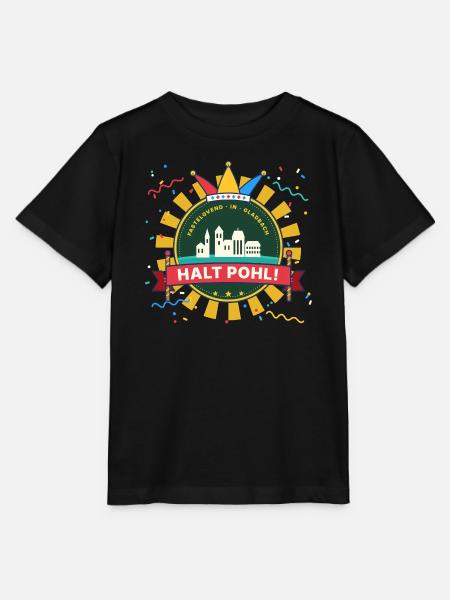 Halt Pohl Mönchengladbach Karneval Emblem - Stanley/Stella Kinder T-Shirt MINI CREATOR - Schwarz