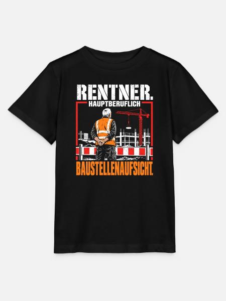 Rentner Hauptberuflich Baustellenaufsicht Rente - Stanley/Stella Kinder T-Shirt MINI CREATOR - Schwarz