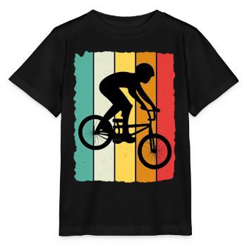 BMX Kinder Fahrrad Jungen  - Stanley/Stella Kinder T-Shirt MINI CREATOR  - Schwarz - Vorne - Mikhail (115cm)