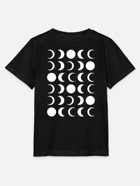 Gitter der Mondphasen - Stanley/Stella Kinder T-Shirt MINI CREATOR - Schwarz