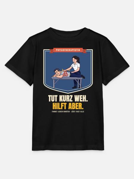 Physiotherapeutin – Geschenk Physio Spruch lustig - Stanley/Stella Kinder T-Shirt MINI CREATOR - Schwarz