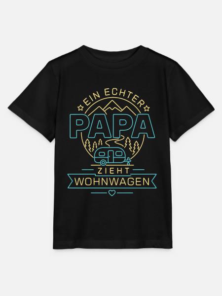 Ein echter Papa zieht Wohnwagen - Stanley/Stella Kinder T-Shirt MINI CREATOR  - Schwarz