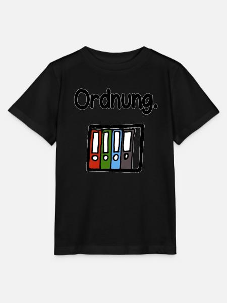 Ordner Ordnung - Stanley/Stella Kinder T-Shirt MINI CREATOR - Schwarz