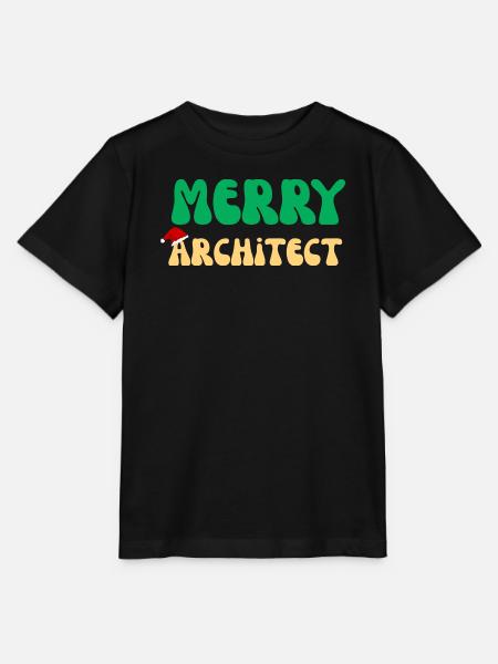Fröhliches Architekten-Weihnachtspullover-Architekturgeschenk - Stanley/Stella Kinder T-Shirt MINI CREATOR - Schwarz
