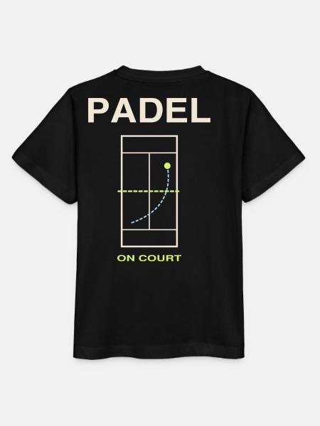 Padel On Court - Stanley/Stella Kinder T-Shirt MINI CREATOR - Schwarz