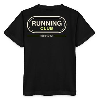 Running Club  - Stanley/Stella Kinder T-Shirt MINI CREATOR  - Schwarz - Hinten - Mikhail (115cm)