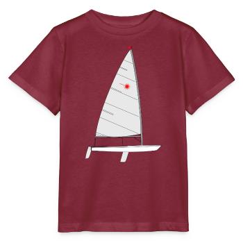 Laser Riss - Stanley/Stella Kinder T-Shirt MINI CREATOR  - Burgunderrot - Vorne - Kain (125cm)