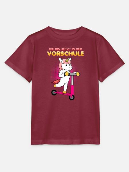 Vorschule Mädchen Vorschulkind - Stanley/Stella Kinder T-Shirt MINI CREATOR  - Burgunderrot