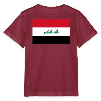 Irak - Stanley/Stella Kinder T-Shirt MINI CREATOR  - Burgunderrot - Vorne - Kain (125cm)