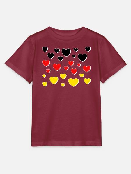 deutschland schwarz rot gold - Stanley/Stella Kinder T-Shirt MINI CREATOR - Burgunderrot