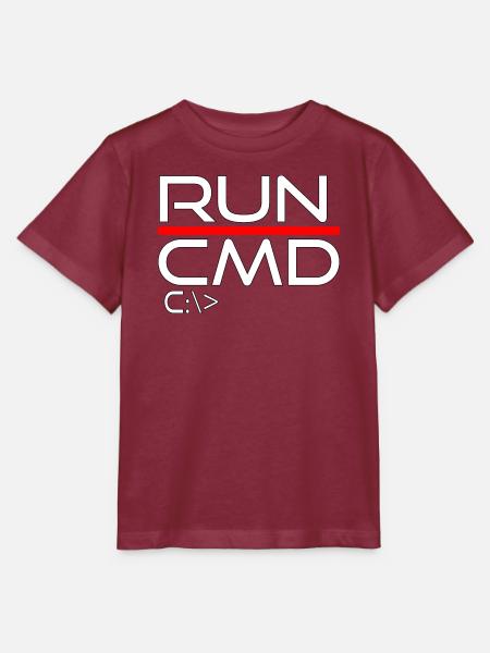 run cmd - Stanley/Stella Kinder T-Shirt MINI CREATOR - Burgunderrot