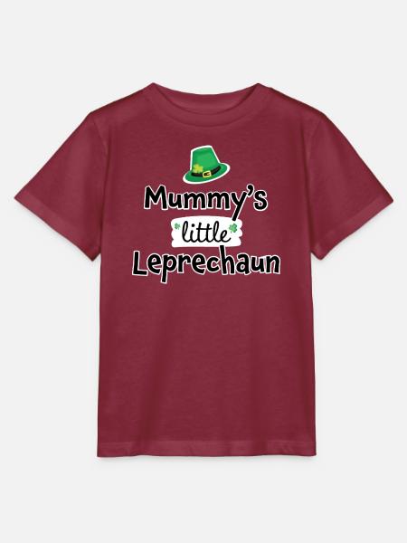Mummy's Little Leprechaun – Baby & Kids Clothes - Stanley/Stella MINI CREATOR Kids’ T-Shirt - burgundy