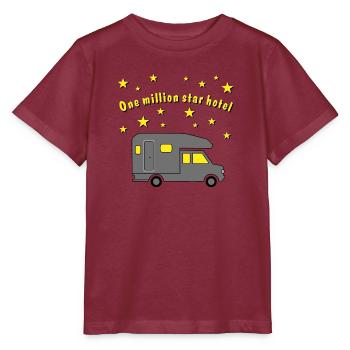 million star hotel pickup - Stanley/Stella Kinder T-Shirt MINI CREATOR  - Burgunderrot - Vorne - Kain (125cm)