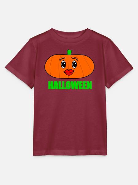HALLOWEEN. KÜRBIS. HALLOWEEN-KÜRBIS - Stanley/Stella Kinder T-Shirt MINI CREATOR - Burgunderrot