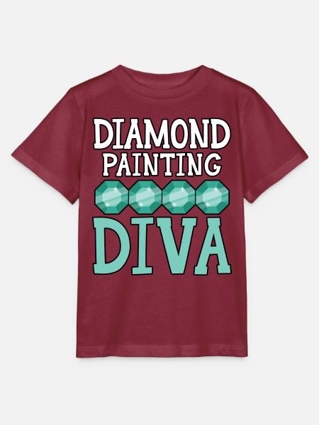 Diamantmalerei Handwerkszeug Diamantmaler - Stanley/Stella Kinder T-Shirt MINI CREATOR - Burgunderrot