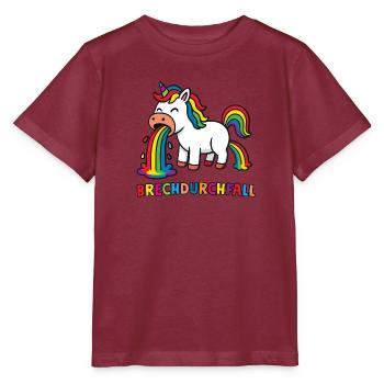 Brechdurchfall - Stanley/Stella Kinder T-Shirt MINI CREATOR  - Burgunderrot - Vorne - Kain (125cm)