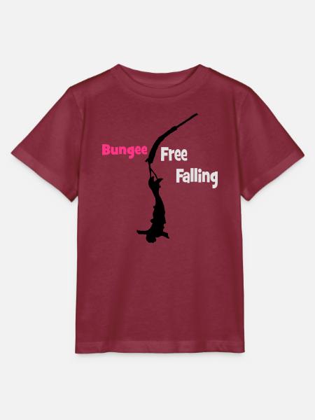 Bungee Fall - Stanley/Stella Kinder T-Shirt MINI CREATOR - Burgunderrot