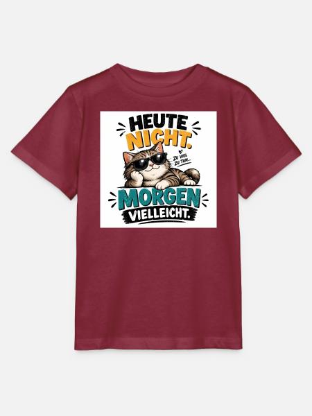 „Lustige Sprüche & kreative Designs“. - Stanley/Stella Kinder T-Shirt MINI CREATOR - Burgunderrot