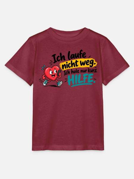 Herz in Not – Hilfe App Motiv - Stanley/Stella Kinder T-Shirt MINI CREATOR - Burgunderrot