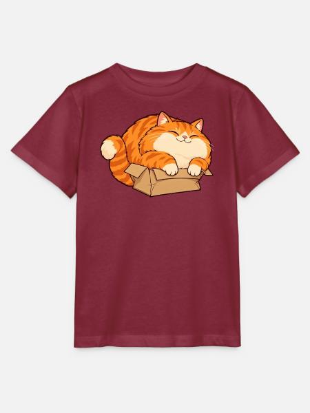 Katzenfreude im Karton - Stanley/Stella Kinder T-Shirt MINI CREATOR - Burgunderrot