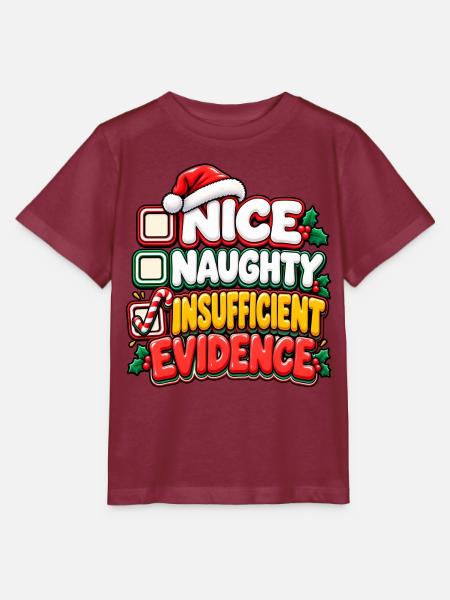 Nett Frech Beweislos Weihnacht - Stanley/Stella Kinder T-Shirt MINI CREATOR - Burgunderrot