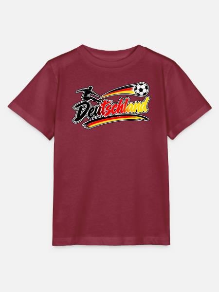 DeutschlandFussball - Stanley/Stella Kinder T-Shirt MINI CREATOR  - Burgunderrot