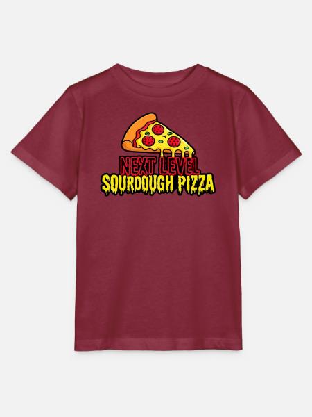 Next Level Sourdough Pizza  - Stanley/Stella Kinder T-Shirt MINI CREATOR  - Burgunderrot