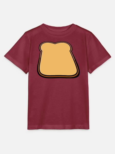 Toastbrot Cartoon Illustration - Stanley/Stella Kinder T-Shirt MINI CREATOR  - Burgunderrot