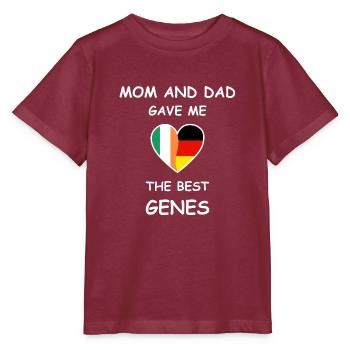 Irland Deutschland Wurzeln - The Best Genes - Stanley/Stella Kinder T-Shirt MINI CREATOR  - Burgunderrot - Vorne - Kain (125cm)