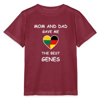 Litauen Deutschland Wurzeln - The Best Genes - Stanley/Stella Kinder T-Shirt MINI CREATOR  - Burgunderrot - Vorne - Kain (125cm)
